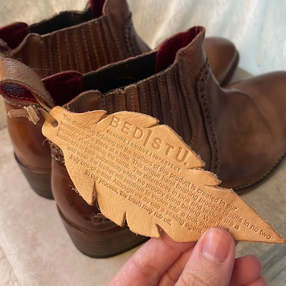 NWT BED|STU Ellice Tan Rustic Ankle Boot - Picture 6 of 12